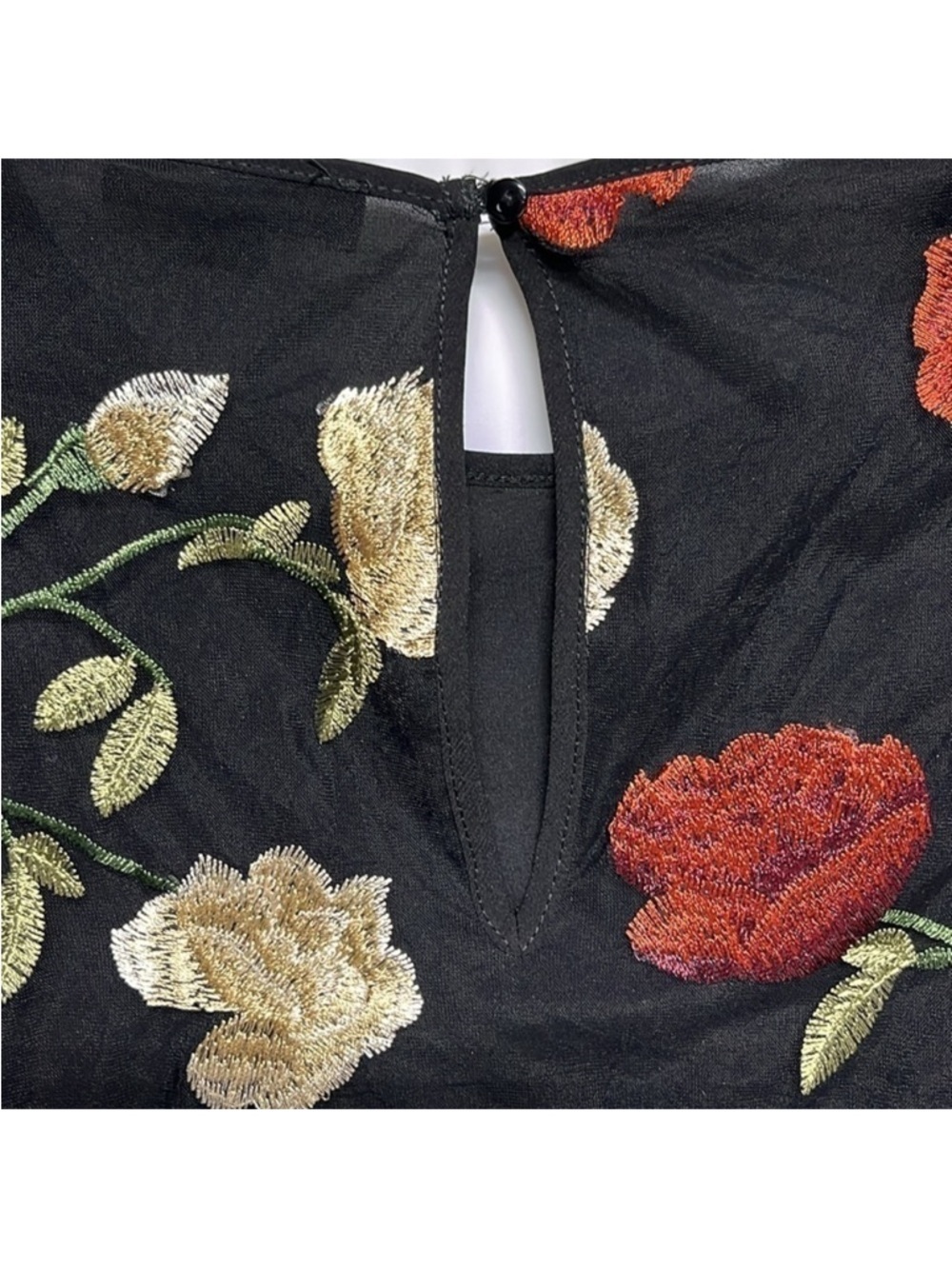 Style Inspo Date Night Outfit Black Floral Top Faux Leather Pants Heels - Picture 4 of 9